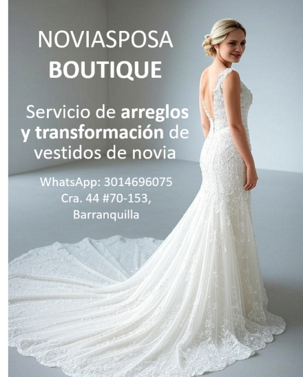 Arreglos para vestido de novia y fiesta - NoviaSposa Atelier - Novias