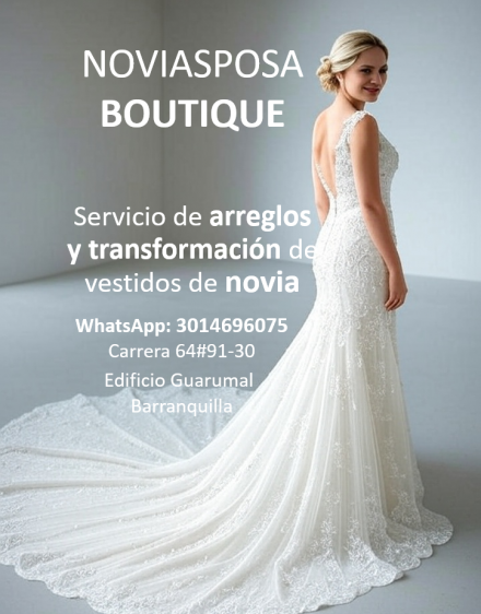 Arreglos para vestido de novia y fiesta - NoviaSposa Atelier - Novias